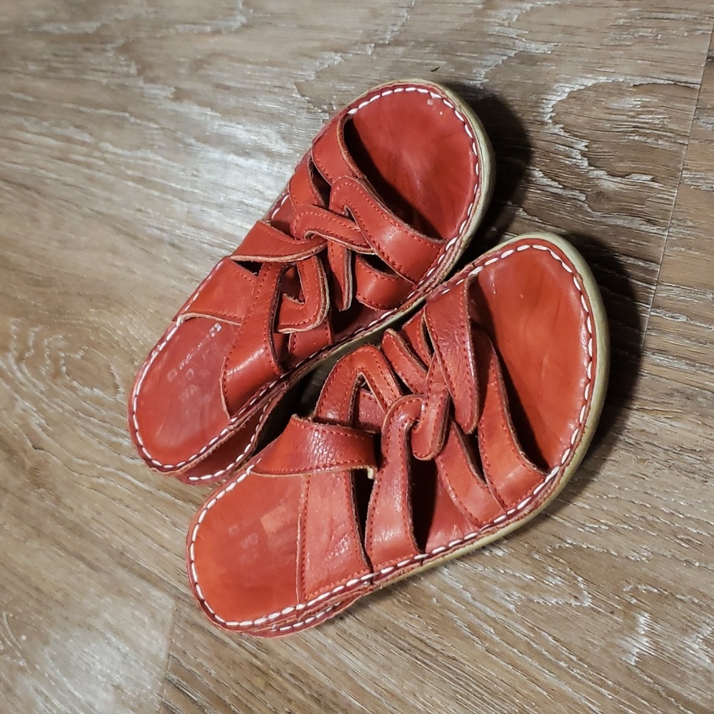 (EU36) Volks Walkers Well-Being Leather  Upper Comfort Sandals Bohemian Walking